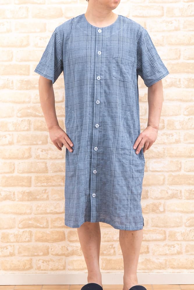 Пижама мужская K's 23012, с коротким рукавом, с открытыми глазами, из хлопка, легкая, размеры M/L/LL/3L/4L, цельная, (3L