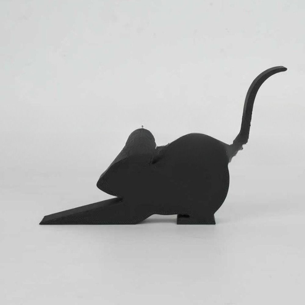 Черный дверной стопор 3D-печать Бампер для двери Милый декоративный животный дверной стопор для дома и офиса