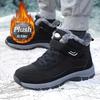 Brand Men Snow Boots Waterproof Sneakers Warm Plush Boots Outdoor Non-slip Couple Hiking Boots Work Shoes Winter Shoes