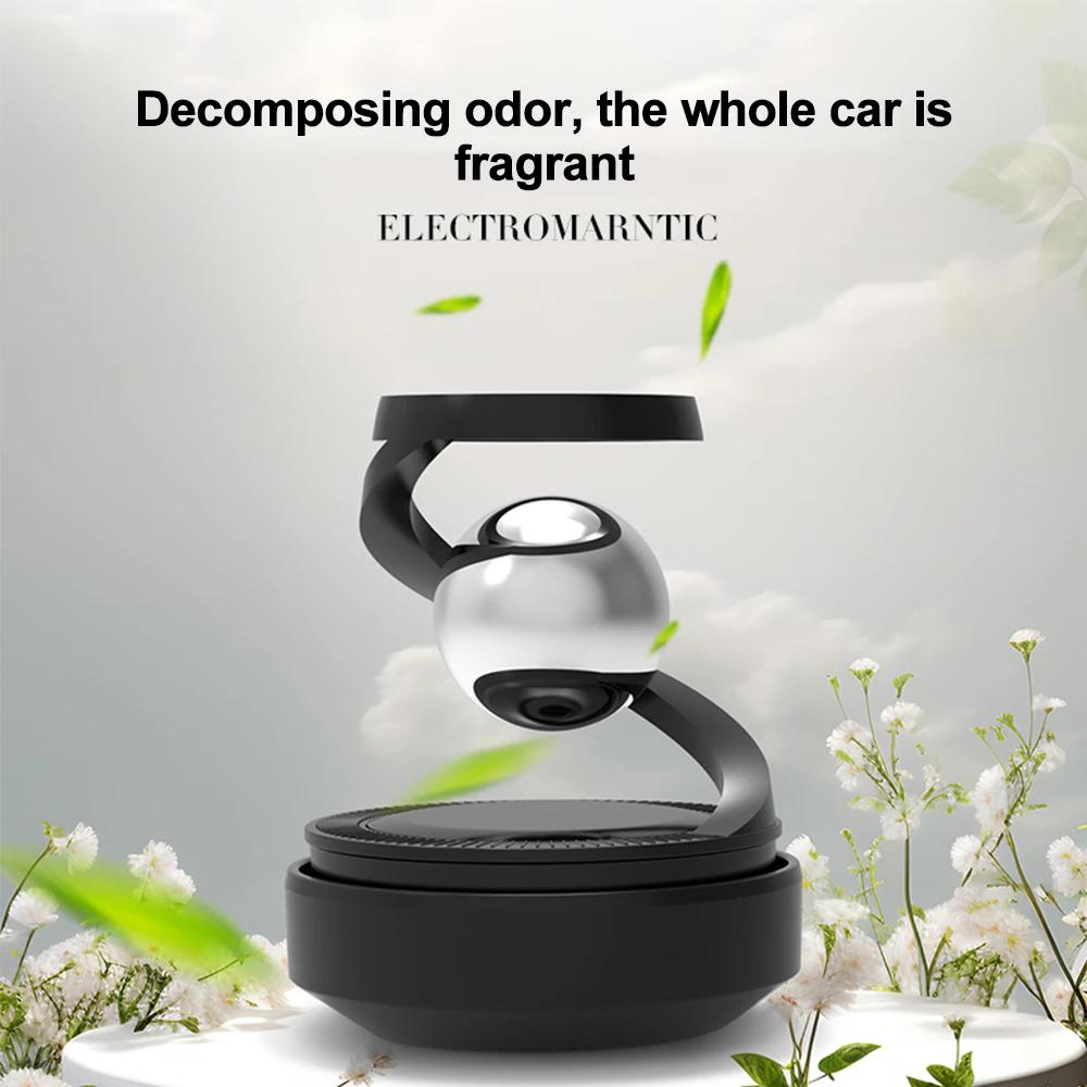 Planet Solar Power Rotation Car Air Freshener with Aromatherapy Tablets Car Solar Ornament Auto Accessoires Car Fragrance