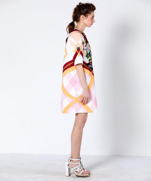 Greedius Print Neoprene Dress