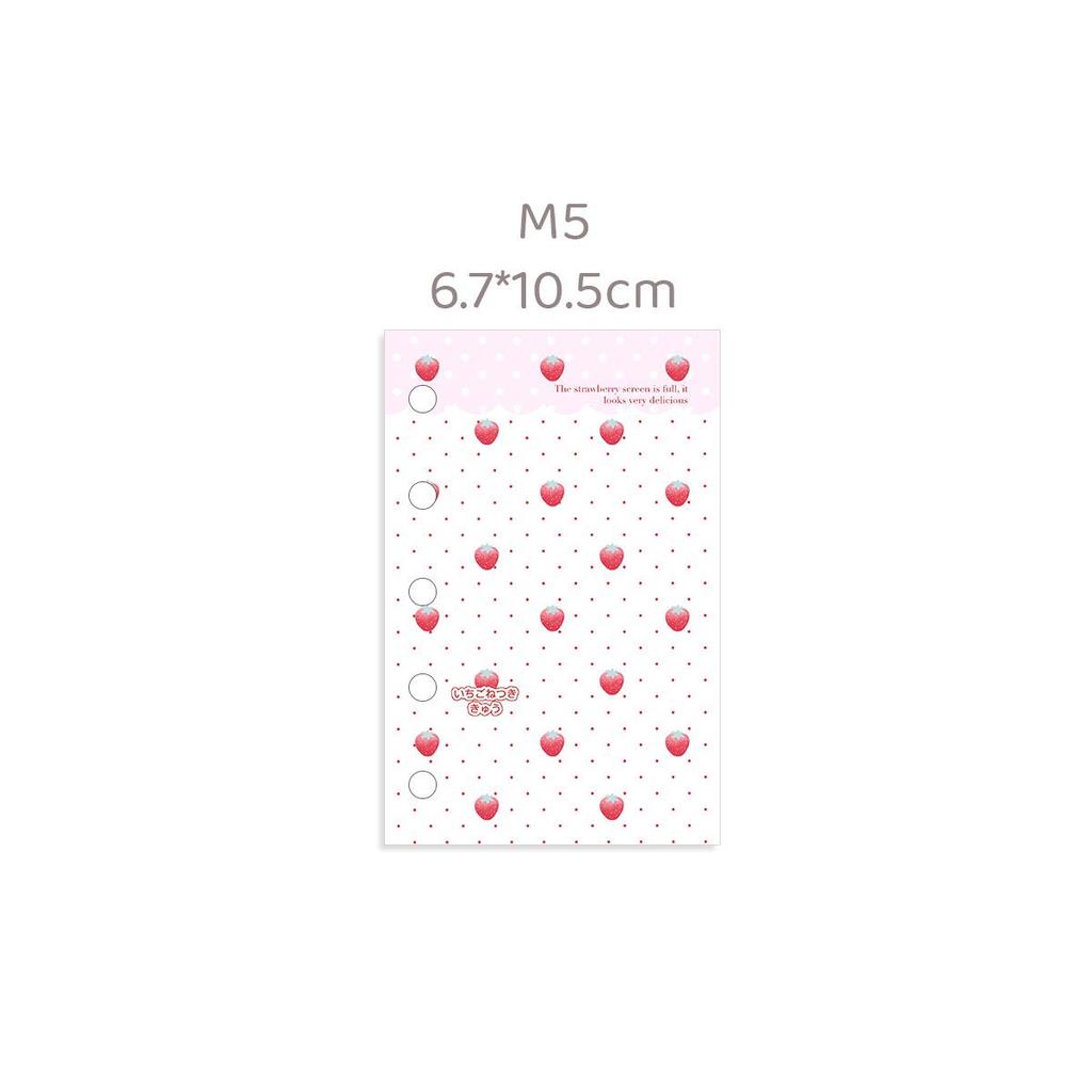Waka Waka Strawberry Cake Acrylic Planner Dividers - M5/A6/A7 Sizes
