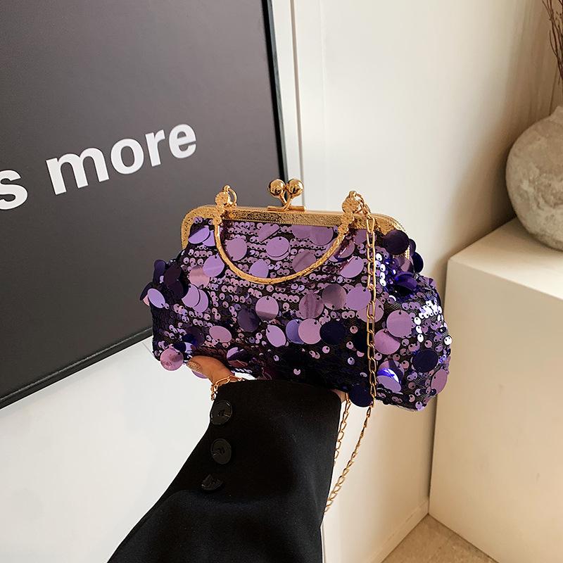 Модная маленькая сумка для женщин, новая летняя модная маленькая квадратная сумка с блестками, текстура, нишевый дизайн, сумка через плечо на одно плечо