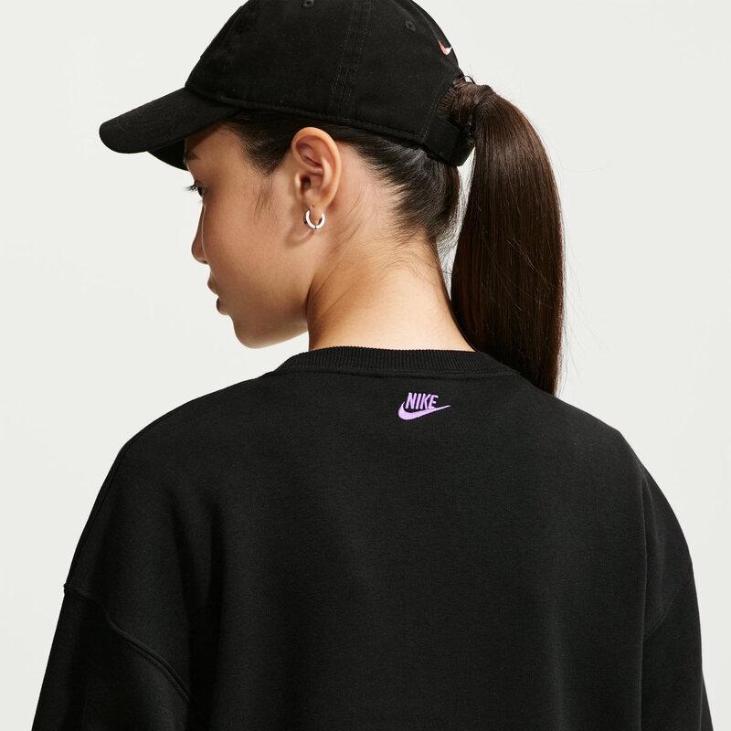 Nike Girls' Oversized Fleece Crewneck Sweatshirt