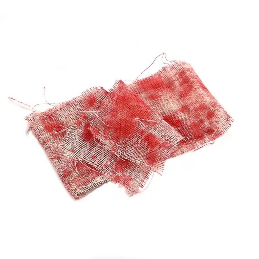 Хэллоуин Кровавая марля Украшения Ужас Стиль Кровавая Ткань Бинт Занавеска для Двери Создает Жуткую Атмосферу для Хэллоуина Вечеринка в Доме с Привидениями Декор