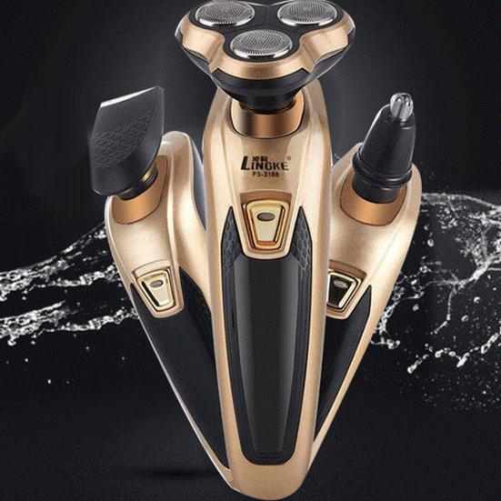 Аккумуляторная электробритва с 3 лезвиями, бритва, триммер для бороды, бритвенный станок