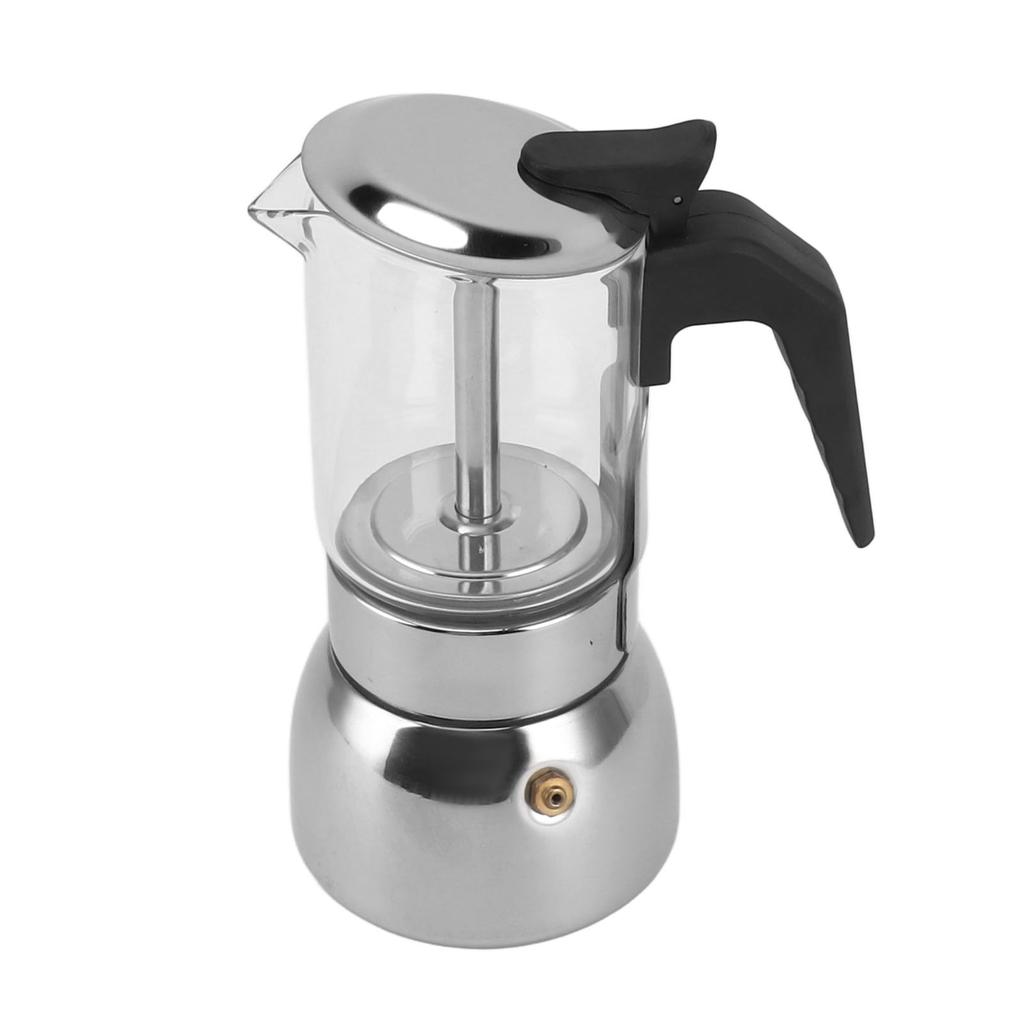 Стеклянная плита Moka Pot электрическая плита Moka Pot с основанием из нержавеющей стали Классическая кофеварка