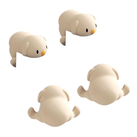 4 шт., угловая защита для мебели для щенков, защита от столкновений, детский мягкий силиконовый самоклеящийся столик, прямоугольный