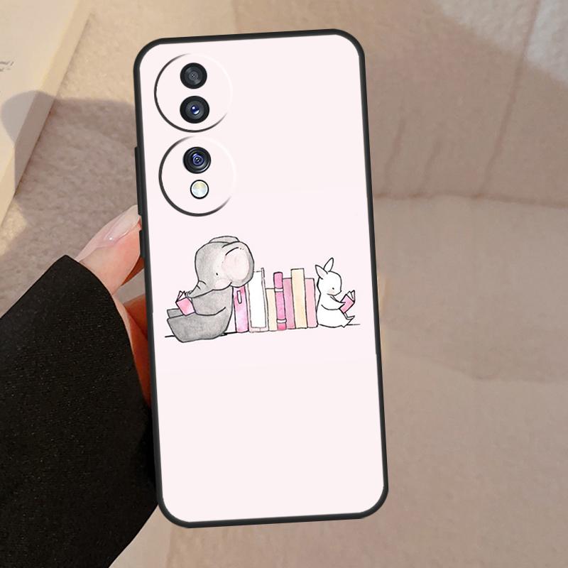 Cute Elephant Case For Honor X9a X9b X8 X9 X7 X6 a 8X 9X Cover For Honor Magic 5 4 Lite Pro 50 70 90 Lite