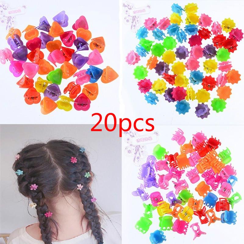 Мини заколки - зажимы для волос, 20 штук
