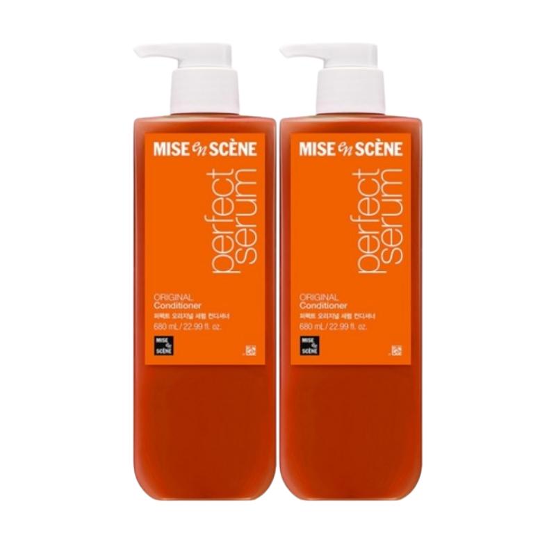 Mise en Scène Perfect Serum Original Кондиционер 680 мл | Уход за поврежденными волосами и Питательный кондиционер для волос | Блестящие Шелковистые Волосы K-Beauty
