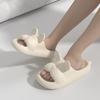 Cute Cartoon Sandals 2024 Summer New Home Indoor Bathing Anti Slip Slippers Couples To Wear Outside Comfortable Beach Shoes