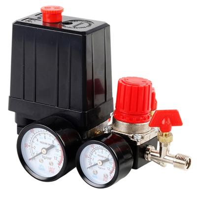 Реле давления воздушного компрессора, регулирующие клапаны 90-120PSI 240 В, запасная часть с манометрами, предохранительные клапаны