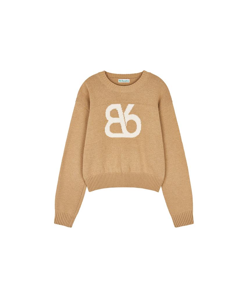 Свитер крупной вязки BENETTON Big Bibi (Верблюд)