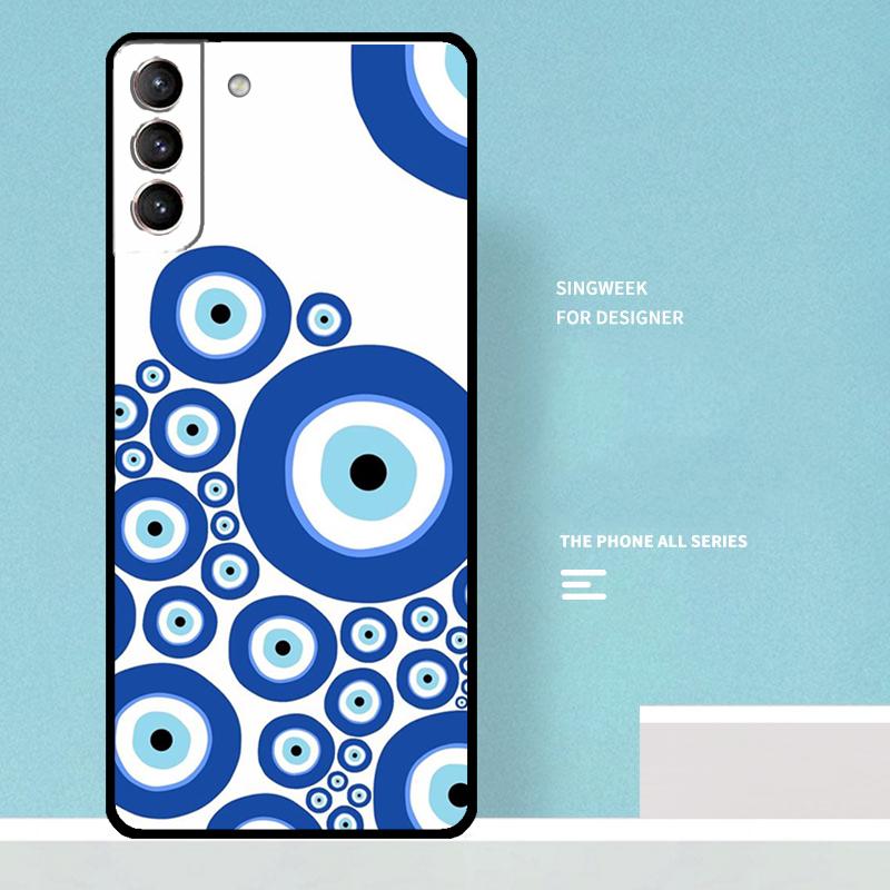 Evil Eyes Case For Samsung Galaxy S25 Ultra S20 S21 S22 S23 S24 Ultra S9 S10 Plus S25 FE Phone Cover