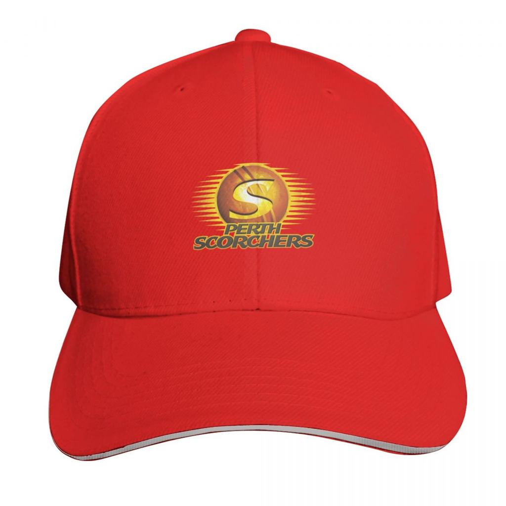 Наклейка для крикета Perth Scorchers Бейсболка Влагоотводящая Быстросохнущая Изогнутый козырек Классическая посадка Низкопрофильная Без каркаса