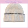 Simple Knitted Hat With Solid Color Design For Fall And Winter Insulation And Style