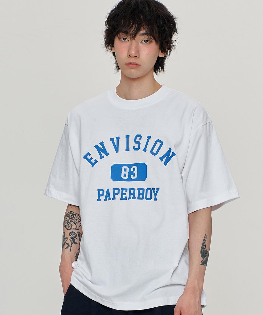 PAPERBOY Envision Short Sleeve T-Shirt - White