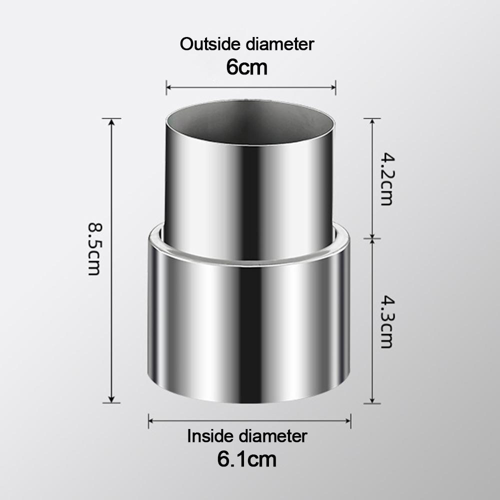 Stainless Steel Ventilation Pipe Fittings Multiple Sizes Ducting Connector