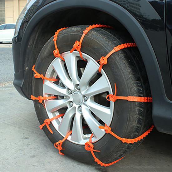 10Pcs Helpful Snow Resistant Ice Chains Corrosion High Breaking Hardness Car Winter Tire Wheels Snow