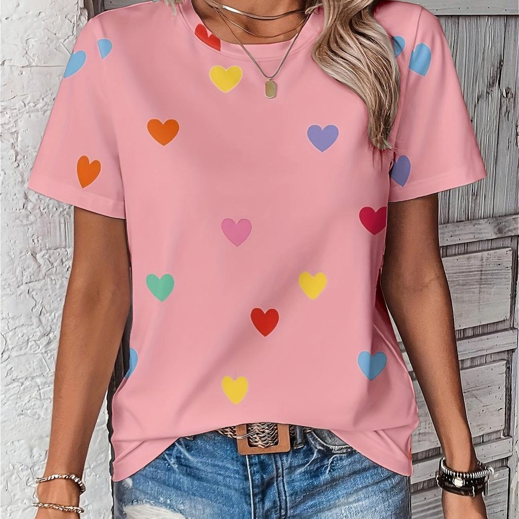 Летняя новая повседневная свободная женская футболка с 3D-принтом