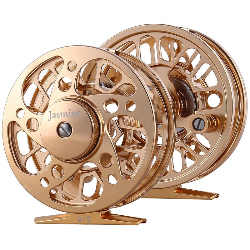 Катушка для ловли нахлыстом, корпус и шпуля из алюминиевого сплава, обработанные на станке с ЧПУ, форель, хариус, лосось, пресноводная рыбалка