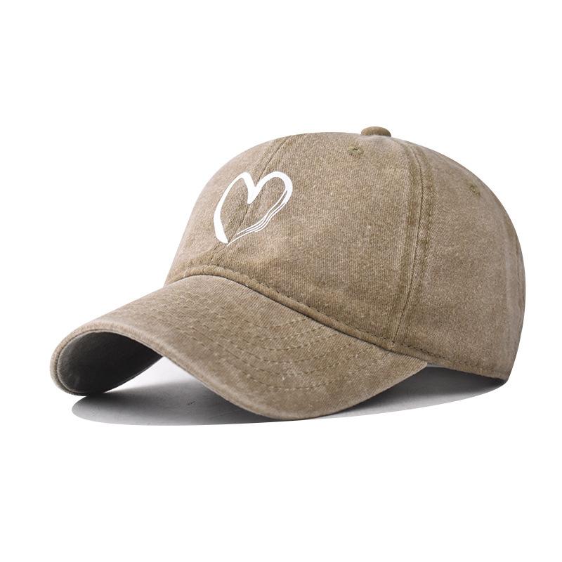 Cotton New Love Baseball Cap Men and Women Outdoor Personality Cartoon Big Love Cap
