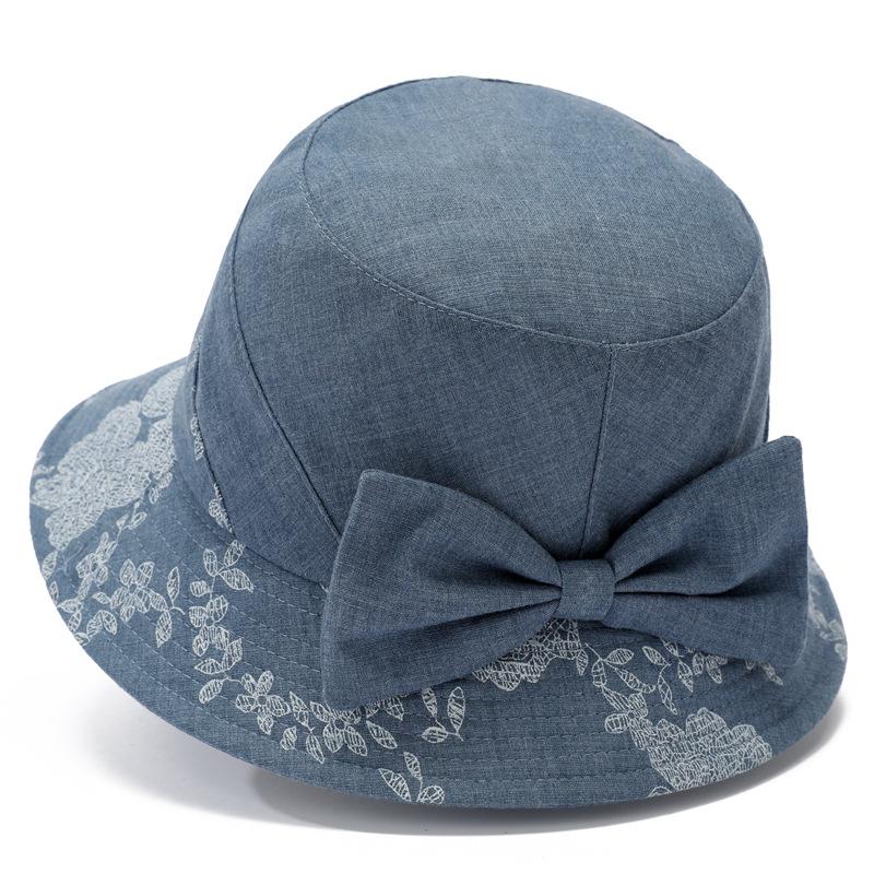 Шляпа женская весна лето защита от солнца козырек тканевая шляпа весна осень бабушкина тонкая шляпа-ведро