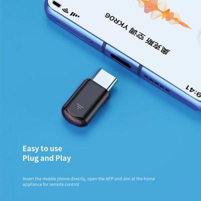 1 шт. Type-C Micro USB ИК-пульт дистанционного управления для телефона, приложение, мини-адаптер, инфракрасный передатчик для IOS/Android для ТВ-приставки, кондиционера