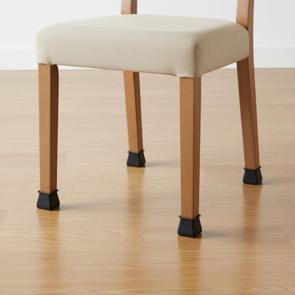 24PCS Anti Scratch Mute Square Chair Leg Caps Noise Reduction Floor Protectors Floor Protection