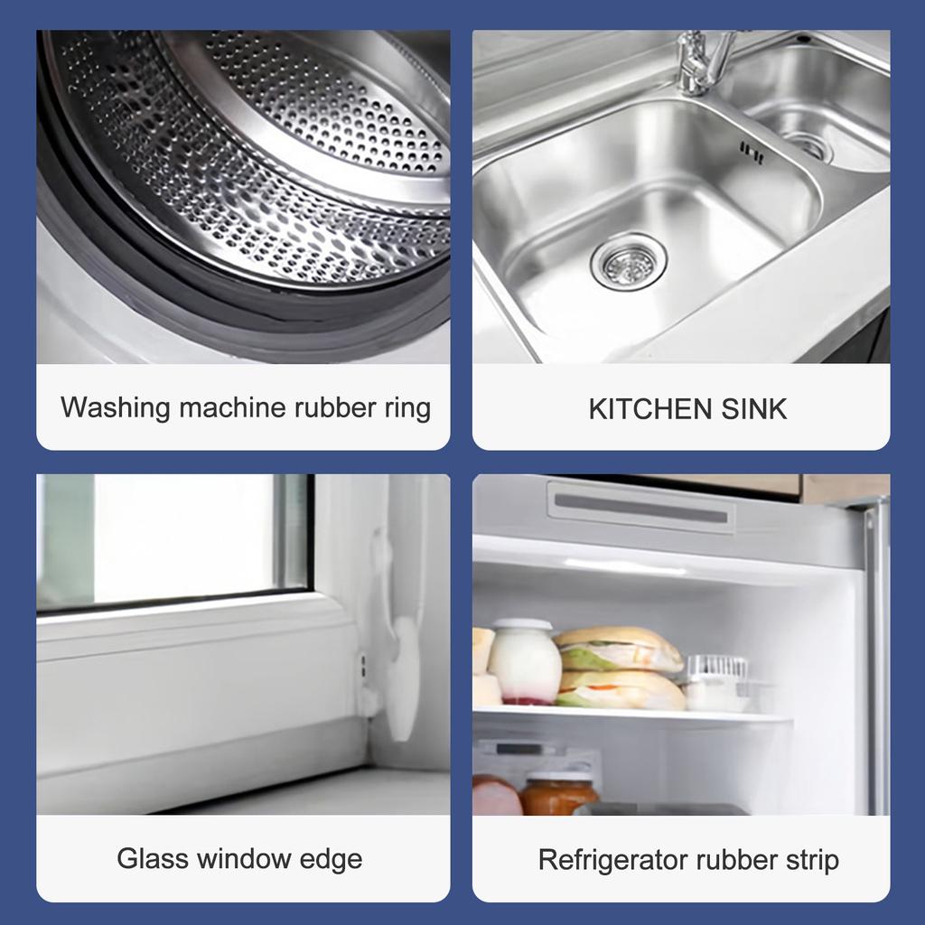 Mold Removal Gel, Household Mold Removal Gel, Kitchen Refrigerator Washing Machine Rubber Ring Mold Removal Mold Cleaner 200ml