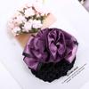 Hotel Hair Clip Nurse Hairgrips Cover Net Ponytail Clip Korean Bun Snood Floral Spring Clip