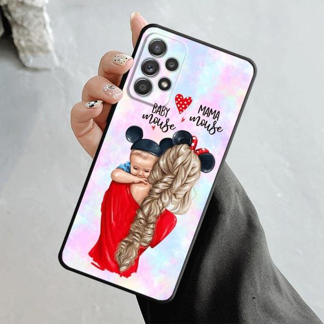 Чехол для телефона Samsung Galaxy A12 A34 A54 A73 A53 A71 A51 A31 A33 A22 A21s A13 A32 A72 A52 A23, милый чехол для мамы и дочки