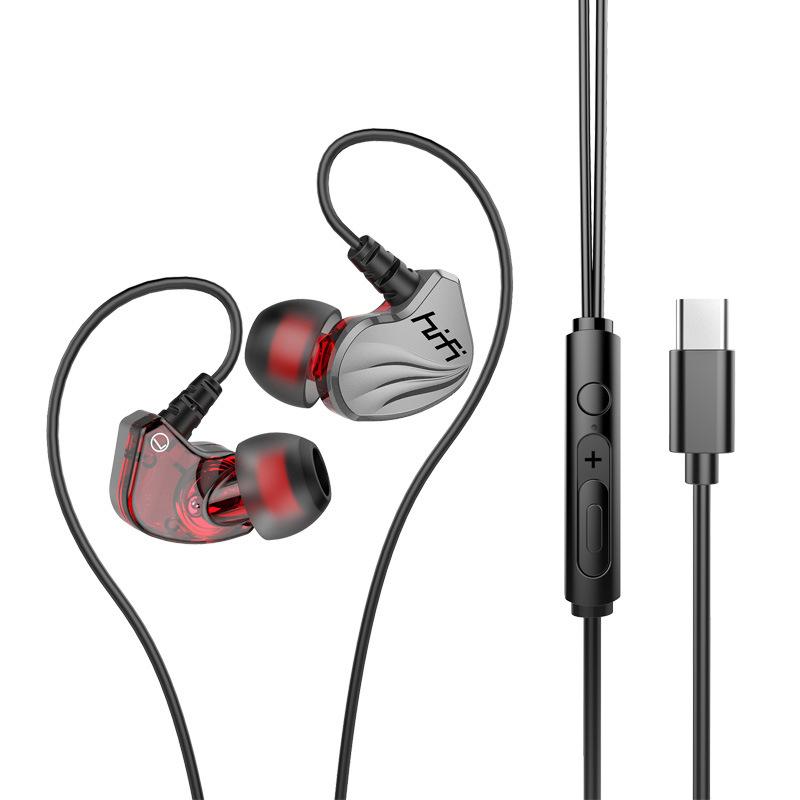 Проводные наушники 3,5 мм AUX/Type C In-Ear HIFI 6D Surround Bass In-Ear игровые музыкальные гарнитуры с микрофоном для Samsung Huawei Xiaomi ПК
