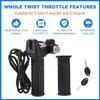 Ebike Full Twist Throttle Fits Ridstar Q20, 48V Plug And Play Throttle 3 Pin Easy Tallation, LCD Display With Key Lock, Throttle Grips For Ebike