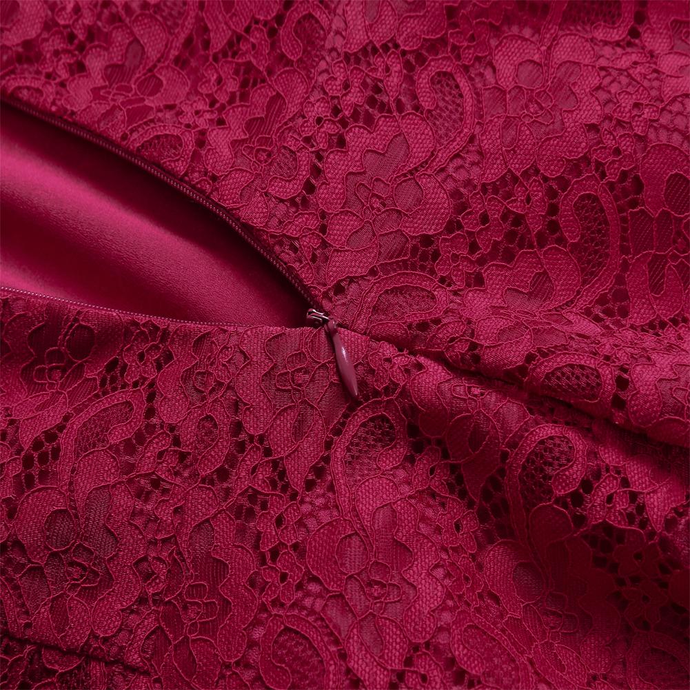 Платье женское Deer с запахом спереди, с открытыми плечами, в стиле бардо, с цветочным кружевом, миди-юбка-клеш, для выпускного вечера, коктейля, формальной вечеринки, наряда для подружки невесты, свадебного гостя, для особого случая