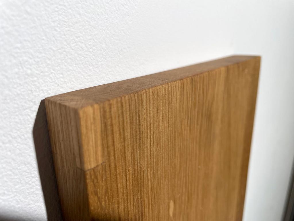 Wooden wall clock with pendulum Naturale black