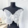 Butterfly Lace Applique Collar Embroidered Patches Corsage Polyester Large Size Applique DIY Clothing Sewing Accessories
