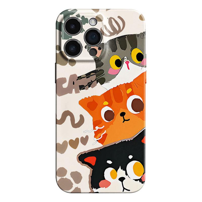 Милый толстый кот Чехол для телефона для Samsung Galaxy S20 S21 S22 S23 S24 S25 FE Plus Note20 Ultra 4G 5G Глянцевая пленка Жесткая поликарбонатная крышка