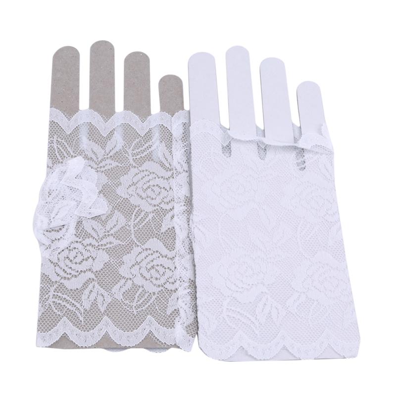 Women's Sexy Lace Gloves Short Cute Fingerless Fashion Wedding Sunscreen Gloves Comfortable Breathable Women Gloves