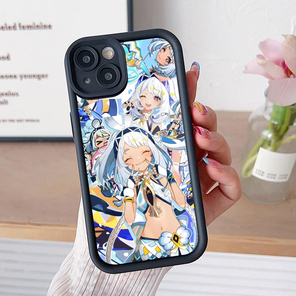 Игровой чехол GI Mualani Утолщенный ТПУ чехол для мобильного телефона для iPhone 17 16 15 14 13 12 11 Air Pro Max Plus Цветная крышка