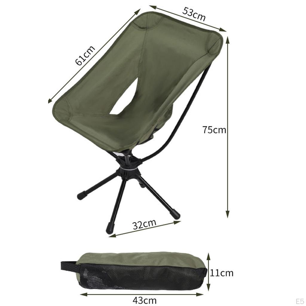 Складной стул для кемпинга, уличный табурет Moon Anti Slip с сумкой для хранения, портативный пляжный