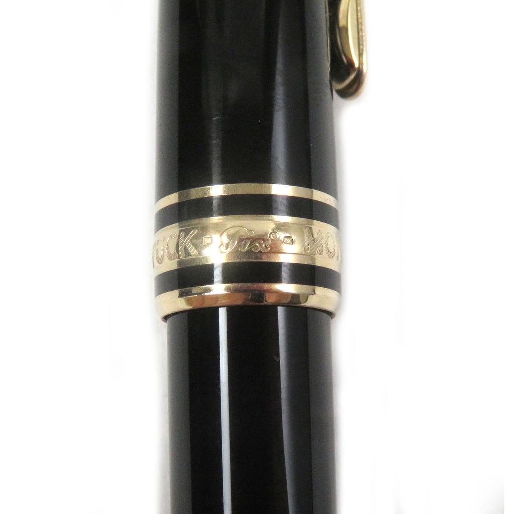 Excellent MONTBLANC Ballpoint pen Meisterstck Classic Twist type Black gold mens Used