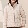 Casual Women's Winter Parkas Stand Collar Loose Warm Short Coats Thick Women Jackets
