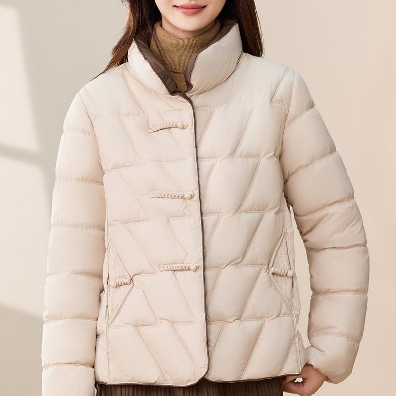 Casual Women's Winter Parkas Stand Collar Loose Warm Short Coats Thick Women Jackets