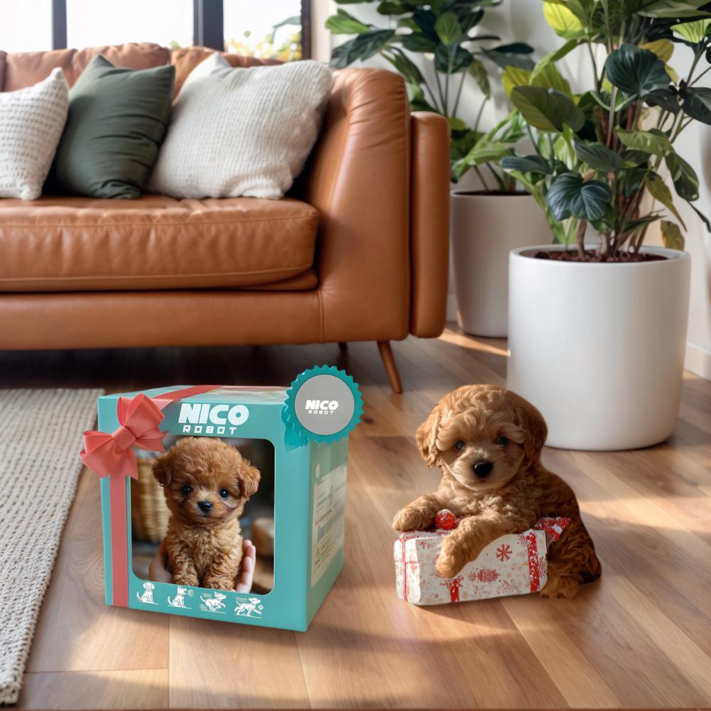 Электронный Плюшевый Робот-Собака С Реалистичными Движениями Имитация Роботы-Собаки Лающие Виляющие Хвостом Домашние Животные Собака Для Детей День Рождения