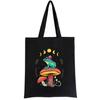 Cottagecore Aesthetic Goblincore Frog Wizard On Mushroom Lady'S Shopping Bag Korean Cotton Brand Female Hand Bag Customizable