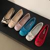 Ladyshoes Women's Flat Shoes 2025 New Summer Mary Jane Ballet Grandma Shoes Gentle Evening Shoes Doudou Shoes