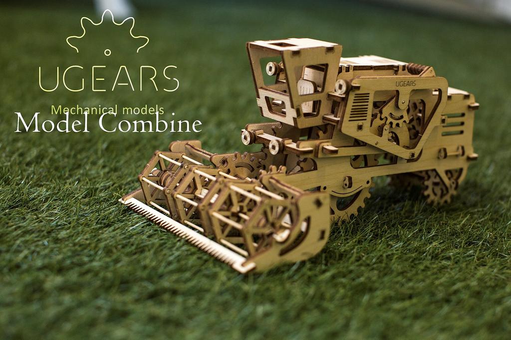 Ugears Combine Harvester Wooden Block Puzzle Toy 70010 [Item]