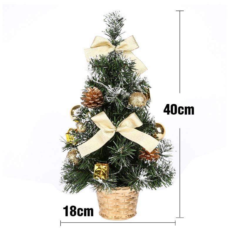 20/30/40cm Christmas Tree Tabletop Christmas Tree Hanging Decorations Pine Tree (Battery Not Included)